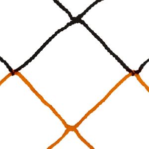 065118-noir-orange-paire-de-filets-foot-a-11-europeen-bicolore-pp-tresse-4mm-simple-maille-120-nid-d-abeille-sporti-noir-orange-tu