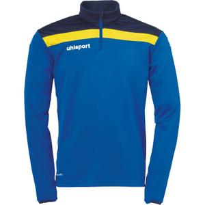 100221211-sweatshirt-1-4-zip-uhlsport-offense-23-bleu-azur-bleu-marine-jaune-citron