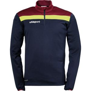 100221213-sweatshirt-1-4-zip-uhlsport-offense-23-bleu-marine-rouge-bordeaux-jaune-paille