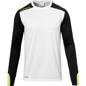 maillot-manches-longues-gardien-uhlsport-tower-blanc-noir-jaune-paille