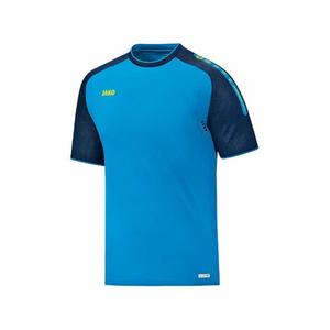6117-f-89-t-shirt-femme-jako-champ-bleu-ciel-bleu-marine-jaune-fluo