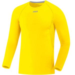 6451-u-03-maillot-jako-compression-2-0-manches-longues-jaune-citron