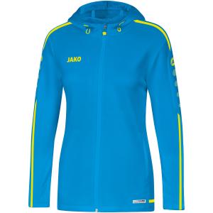 6819-f-89-veste-jako-femme-a-capuche-striker-2-0-bleu-ciel-jaune-fluo