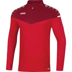 8620-e-01-sweatshirt-enfant-zippe-jako-champ-2-0-rouge-bordeaux