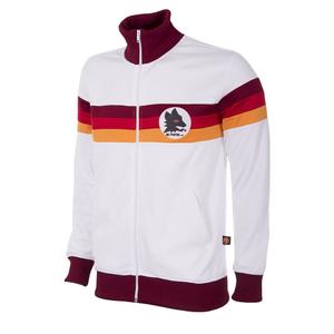 886-003-veste-de-survetement-zippee-as-roma-1981-1982-blanc-orange-bordeaux