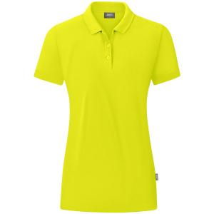 c6320-f-270-polo-femme-jako-organic-vert-fluo