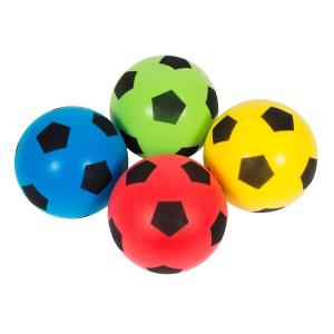 m130014-ballons-en-mousse-megaform-softy-x4-bleu-jaune-rouge-vert-20-cm