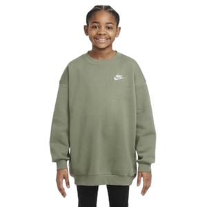 fd2923-386-sweatshirt-fille-nike-club-fleece-oil-green-white
