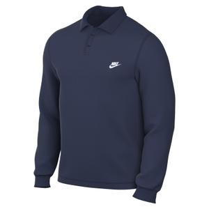 fq3417-410-polo-manches-longues-nike-club-midnight-navy-white