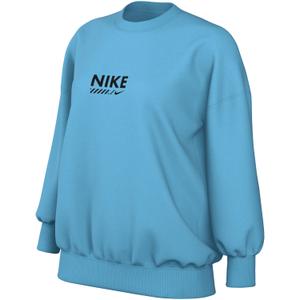 hm4318-416-sweatshirt-oversize-col-rond-femme-nike-fleece-baltic-blue