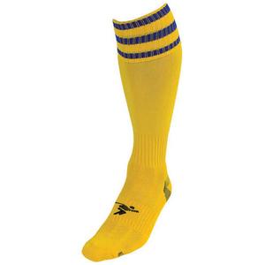 709byr-chaussettes-3-bandes-enfant-precision-pro-yellow-royal