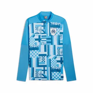 778242-23-haut-d-entrainement-1-4-zip-om-prematch-2024-25-bleu-azur-ocean-tropic