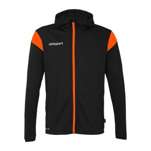 100225710-veste-de-survetement-a-capuche-uhlsport-squad-27-noir-orange-fluo