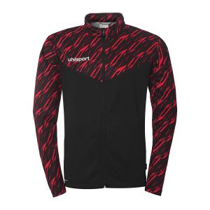 100226908-veste-de-survetement-uhlsport-progressive-28-poly-noir-rouge