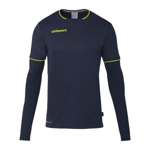 100572341-maillot-gardien-uhlsport-save-bleu-marine-jaune-fluo