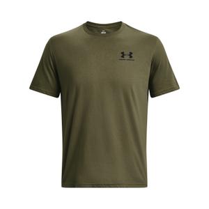 1326799-392-t-shirt-under-armour-sportstyle-left-chest-vert-marine-noir