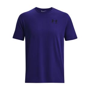 1326799-468-t-shirt-under-armour-sportstyle-left-chest-sonar-blue-noir-noir